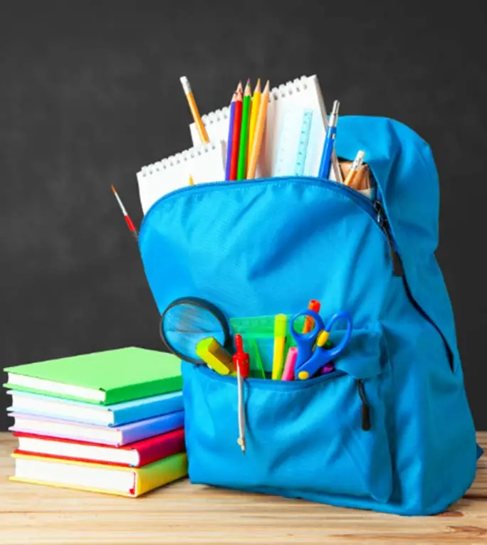 School backpacks and supplies